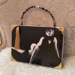 Cigar box handbag “Marilyn Monroe “ never used , smoke free home